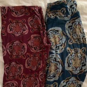 New Lularoe Tiger leggings set unicorn